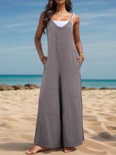 Load image into Gallery viewer, Wide Leg Jumpsuit  | V-Neck Spaghetti Strap Jumpsuit
