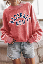 Load image into Gallery viewer, Womens Graphic Top-BASEBALL MOM Graphic Drop Shoulder Sweatshirt | Graphic/Graphic Sweatshirts
