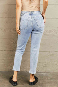 Skinny Blue Jeans-BAYEAS High Waisted Skinny Blue Jeans | Blue Jeans