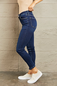 Blue Jeans-BAYEAS Mid Rise Slim Blue Jeans | Blue Jeans