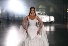 Load image into Gallery viewer, Mermaid Wedding Dress- Lace Wedding Dress |  Spaghetti Straps | Wedding Dresses
