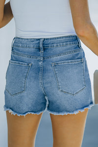 Blue Jean Shorts-Blue Denim Shorts with Pockets | Jean Shorts