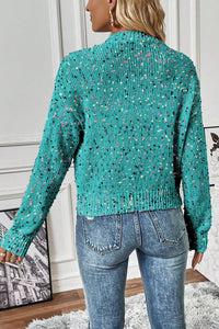 Blue Confetti Sweater