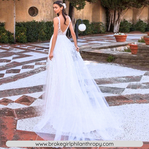 Bohemian Wedding Dress-Backless V-Neck Lace Wedding Dress | Wedding Dresses