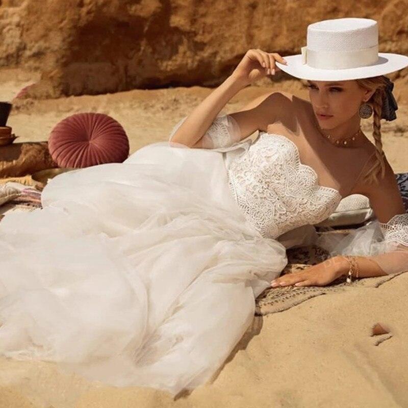 Beach Wedding Dress-Bohemian A Line Wedding Dress | Wedding Dresses