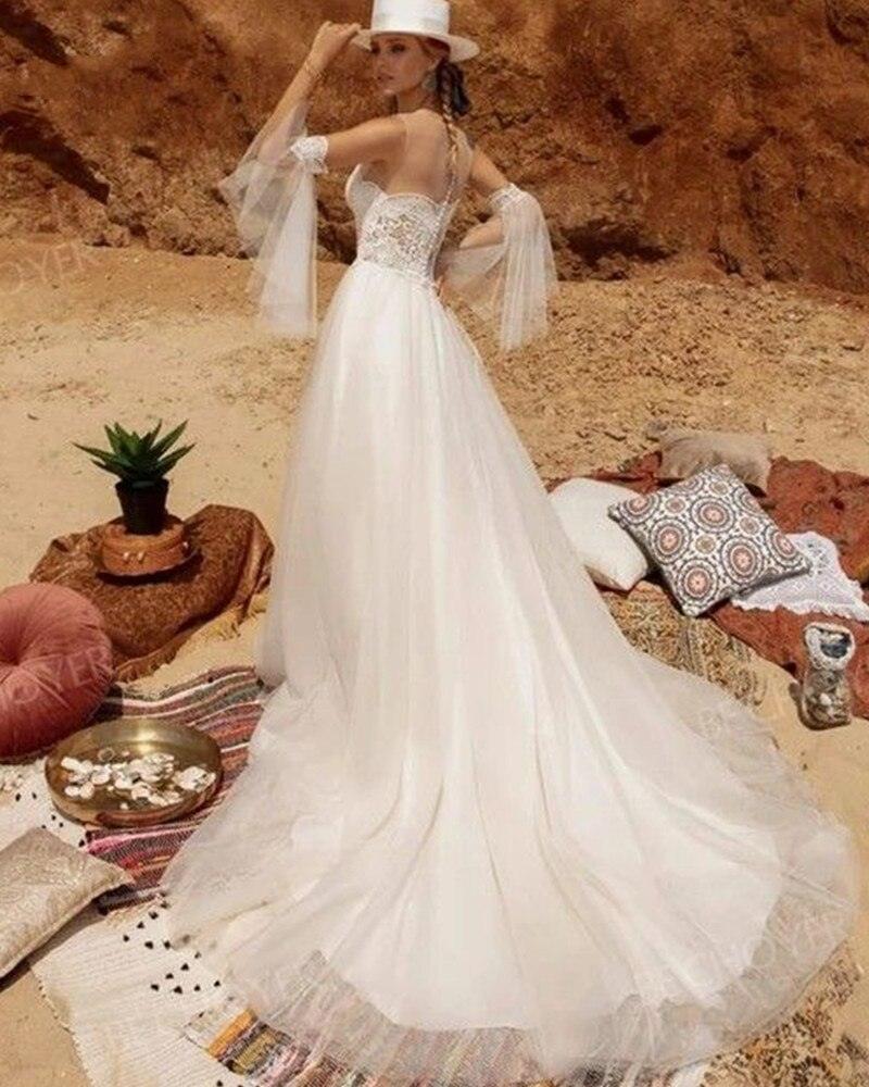 Beach Wedding Dress-Bohemian A Line Wedding Dress | Wedding Dresses