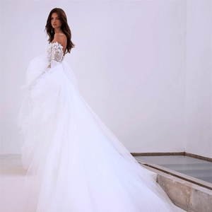 Bohemian Beach Wedding Dress-Long Sleeve Lace Wedding Dress | Wedding Dresses