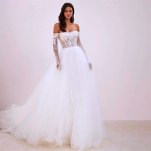 Load image into Gallery viewer, Bohemian Beach Wedding Dress-Long Sleeve Lace Wedding Dress | Wedding Dresses
