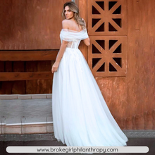 Load image into Gallery viewer, Bohemian Wedding Dress- Lace Beach Wedding Gown | Wedding Dresses
