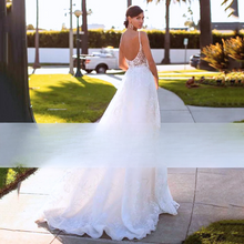 Load image into Gallery viewer, Lace Wedding Dress-Bohemian Strapless Beach Wedding Dress | Wedding Dresses
