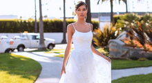 Load image into Gallery viewer, Lace Wedding Dress-Bohemian Strapless Beach Wedding Dress | Wedding Dresses
