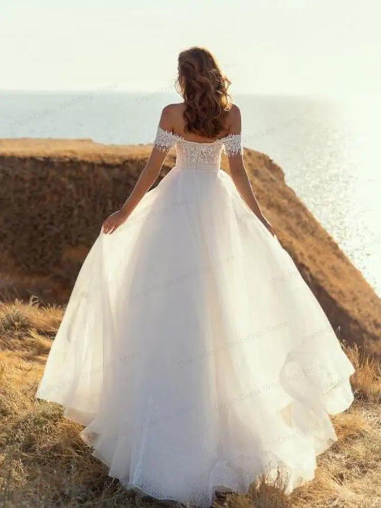 Bohemian Wedding Dress-Sweetheart Beach Wedding Dress | Wedding Dresses