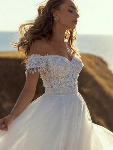 Bohemian Wedding Dress-Sweetheart Beach Wedding Dress | Wedding Dresses