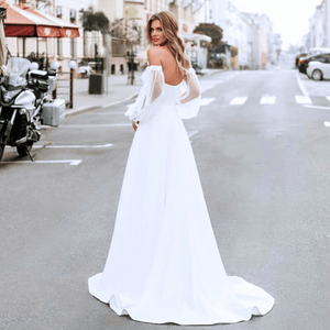 Simple Wedding Dress-Bohemian Wedding Dress- Beach Bridal Gown | Wedding Dresses