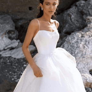 Backless Wedding Dress-Princess Tulle Bridal Gown
