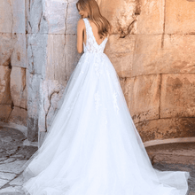 Load image into Gallery viewer, Bohemian Wedding Dress-Lace A Line Bridal Gown
