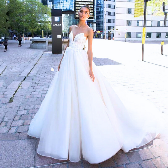 Bohemian Wedding Dress--Lace Princess Bridal Gown | Wedding Dresses