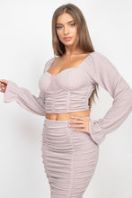 Load image into Gallery viewer, BodyCon Skirt Set | Sparkling Long Sleeves Skirts Set
