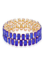 Load image into Gallery viewer, Fashion Bracelet | Rectangle Rhinestone Stretch Bracelet
