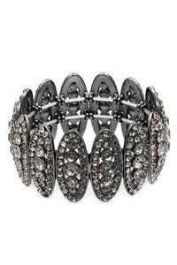 Fashion Bracelet | Rhinestone Oval Stretch Bracelet