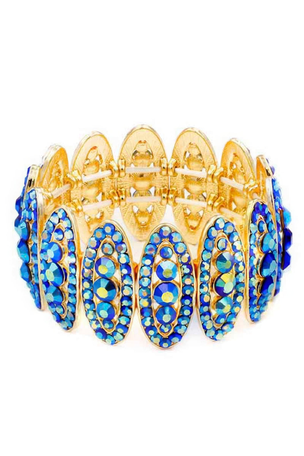 Fashion Bracelet | Rhinestone Oval Stretch Bracelet