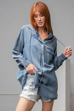 Load image into Gallery viewer, Washed Denim Shirt Jacket
