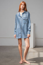 Load image into Gallery viewer, Washed Denim Shirt Jacket
