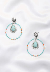 Fashion Earrings | Rodeo Western Style Stone Earrings