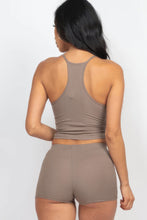 Load image into Gallery viewer, Ribbed Crop Cami Top &amp; Shorts Set
