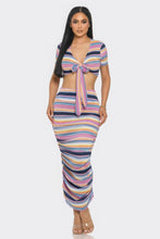 Load image into Gallery viewer, Color Me Mine Beach Sarong Skirt Set
