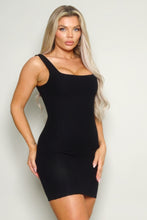 Load image into Gallery viewer, BodyCon Dress | Sleeveless Square Neck Knit Mini Dress
