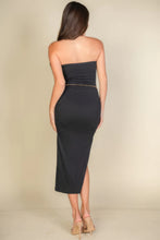 Load image into Gallery viewer, BodyCon Tube Dress | Solid Split Hem Tube Dress
