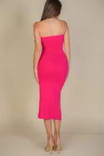 Load image into Gallery viewer, BodyCon Tube Dress | Solid Split Hem Tube Dress
