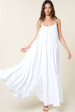 Load image into Gallery viewer, White Maxi Sun Dress With Pockets
