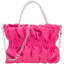 Load image into Gallery viewer, Pink Fashion Rhinestone Handle Design Bag
