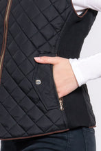 Load image into Gallery viewer, Suede Quilted Padding Vest
