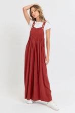 Load image into Gallery viewer, Adjustable Strap Overall Wide Leg Jumpsuit
