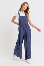 Load image into Gallery viewer, Adjustable Strap Overall Wide Leg Jumpsuit
