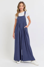 Load image into Gallery viewer, Adjustable Strap Overall Wide Leg Jumpsuit
