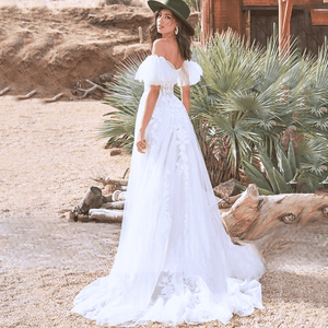 Classic A-Line Country Beach Wedding Dress Broke Girl Philanthropy