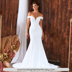 Mermaid Beach Wedding Dress- Off Shoulder Mermaid Wedding Gown | Wedding Dresses