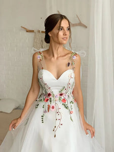 Colorful Wedding Dress-Bohemian Floral Fairy Wedding Dress | Wedding & Bridal Party Dresses