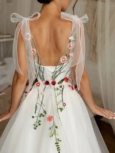 Colorful Wedding Dress-Bohemian Floral Fairy Wedding Dress | Wedding & Bridal Party Dresses