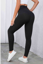 Load image into Gallery viewer, Womens Leggings-Crisscross Detail Wide Waistband Leggings
