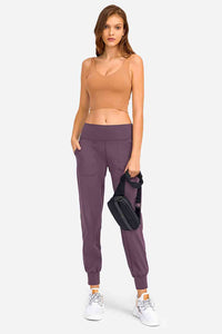 Womens Activewear-Deep V-Neck Crop Sports Bra | Activewear/Activewear Sets