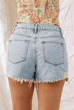 Load image into Gallery viewer, Blue Jean Shorts-Distressed Blue Denim Shorts | Jean Shorts
