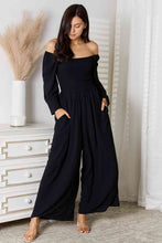 Load image into Gallery viewer, Womens Jumpsuit-Double Take Square Neck Jumpsuit with Pockets
