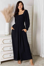 Load image into Gallery viewer, Womens Jumpsuit-Double Take Square Neck Jumpsuit with Pockets
