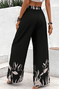 Womens Pants-Drawstring High Waist Relax Fit Long Pants | pants