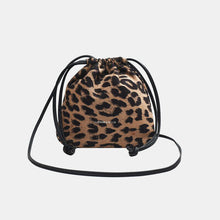 Load image into Gallery viewer, Womens Handbag-Drawstring Leopard Crossbody Bag | purse
